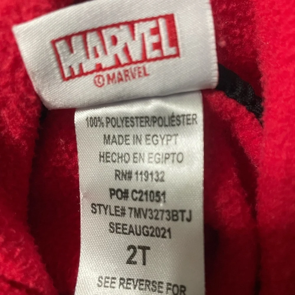 Marvel Spider-Man boys 2-fer size 2T/3T hooded sweatshirt and 2 piece Pajama set